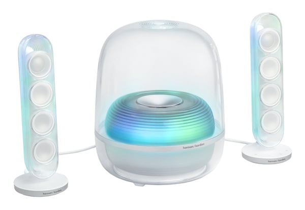 Pikkukuva 1 / 13: Harman/Kardon SoundSticks 5 kaiutinsetti 190 W Valkoinen 2.1 kanavaa Bluetooth