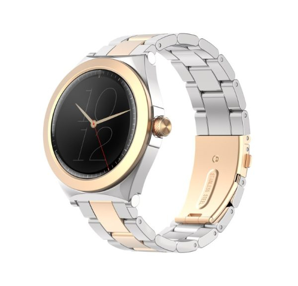 Miniatyrbillede 2 af 7: MaxCom FW76 Gal 3,02 cm (1.19") AMOLED 42 mm Digital 390 x 390 pixel Berøringsskærm Guld, Sølv