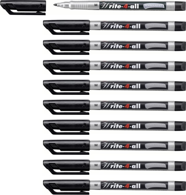 STABILO Write-4-all markeringspennor Svart 10 styck STABILO Write-4-all markeringspennor Svart 10 styck