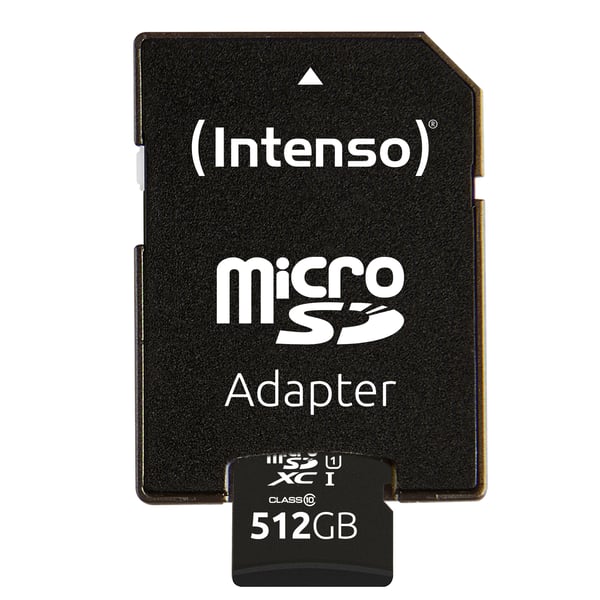 Intenso microSD 512GB UHS-I Perf CL10| Performance Klass 10
