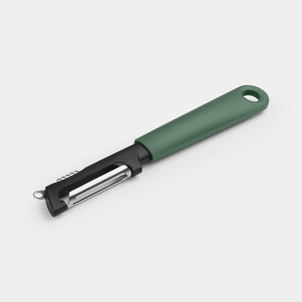 Miniatyrbild 3 av 3: Brabantia 230844 grönsaksskalare Frukt- och grönsaker Grönsaksskalare med löst blad Svart, Grön