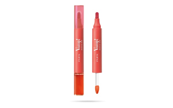 PUPA Milano Vamp! Marker Duo huulikiille 2,6 ml 007 Red Potion PUPA Milano Vamp! Marker Duo huulikiille 2,6 ml 007 Red Potion