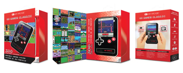 My Arcade Go Gamer Classic kannettava pelikonsoli 6,35 cm (2.5") Musta, Punainen