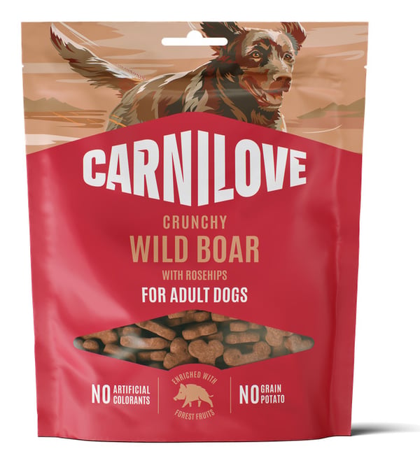 CARNILOVE CRUNCHY Koira Välipala Villisika 200 g