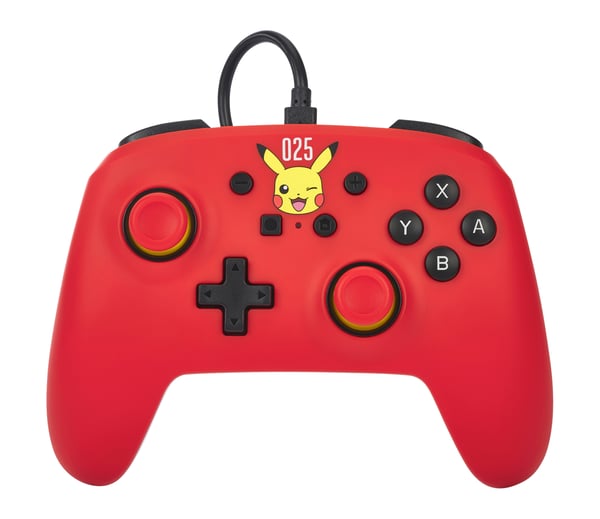 Miniatyrbillede 1 af 5: PowerA NSGP0200-01 spil-controller Rød USB Gamepad Analog Nintendo Switch, Nintendo Switch OLED