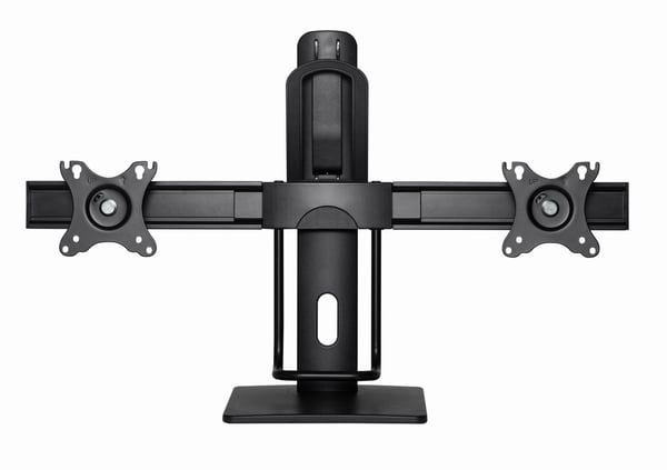Gembird MS-D2-01 skærmbeslag og -stativer 68,6 cm (27") Skrivebord Sort