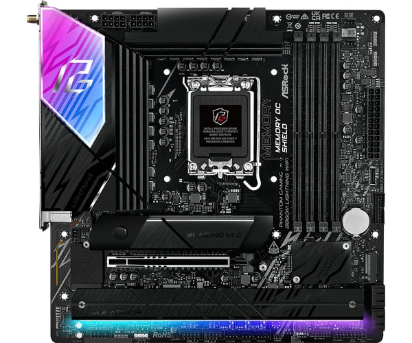 Asrock B860M Lightning WiFi Intel B860 LGA 1851 (Socket V1) micro ATX
