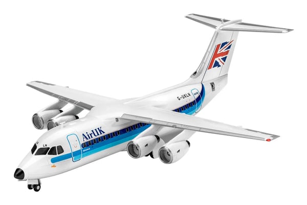 Miniatyrbild 1 av 12: Revell BAe 146-200 AirUK Flygplan Monteringssats 1:144