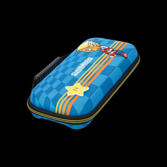 PowerA NSCS0131-01 väskor för bärbara spelkonsoller Mobilskal Nintendo Filt, Gummi Blå