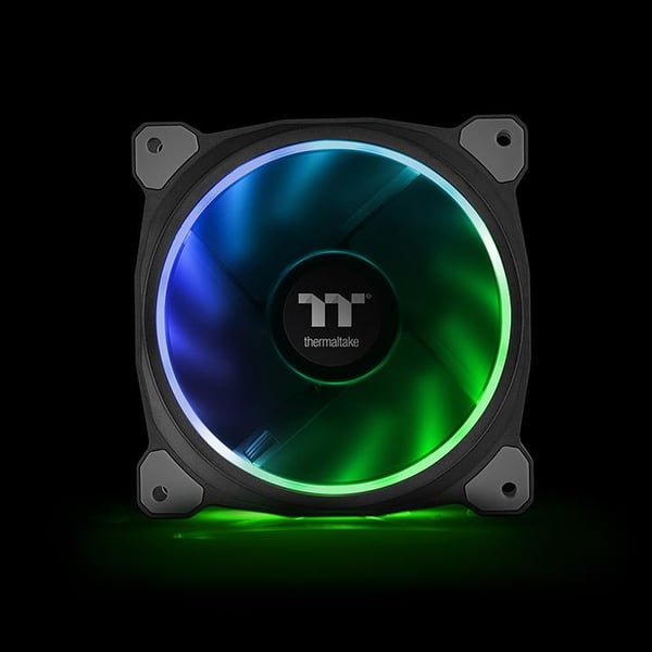 Thermaltake CL-F076-PL12SW-A Computerkølesystem Computerkabinet Ventilator 12 cm Sort