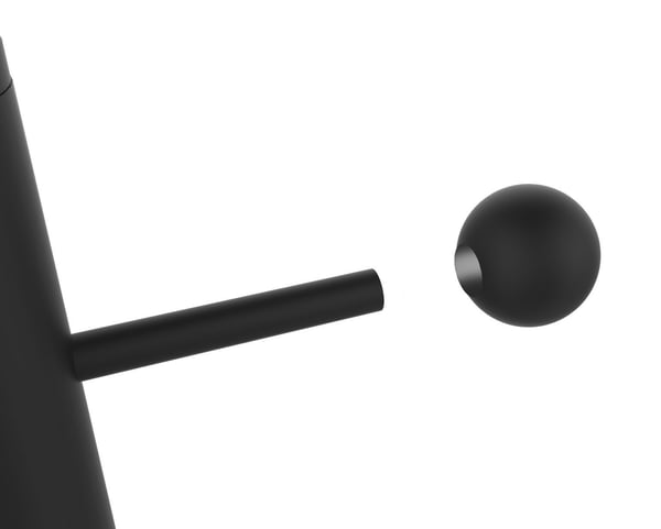Miniatyrbillede 3 af 4: Unilux ACCESS stumtjener Gulvstående 6 krog(e) Sort