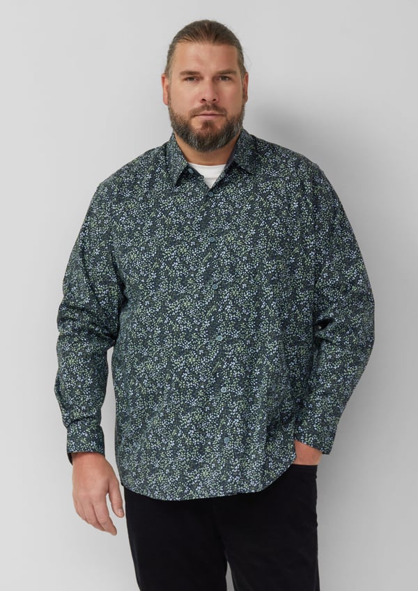 Miniatyrbillede 1 af 7: s.Oliver 2177159.59A1.XXL skjorte & top Point collar Langærmet Bomuld, Elastin