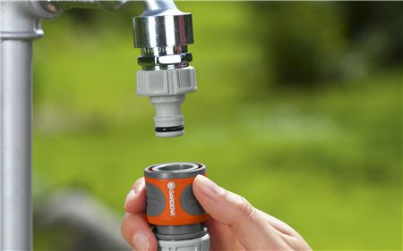 Gardena 18285-20 vattenslangstillbehör Slanganslutning Grå, Orange 1 styck