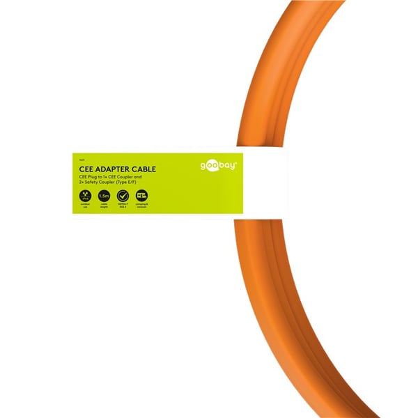 Goobay 76265 el-ledning Orange 5 m