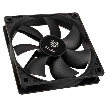Miniatyrbillede 1 af 6: Kolink Classic HDB Computerkabinet Ventilator 12 cm Sort 1 stk