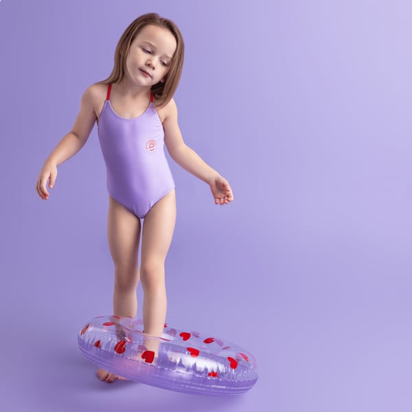Swim Essentials 2023SE929 pool og strand flyder Lilla Mønster PVC Badering