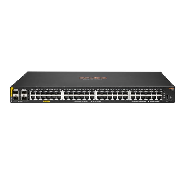 Miniatyrbillede 1 af 2: HPE Aruba Networking CX 6100 48G Class4 PoE 4SFP+ 740W Administreret L3 Gigabit Ethernet (10/100/1000) Strøm over Ethernet (PoE) 1U