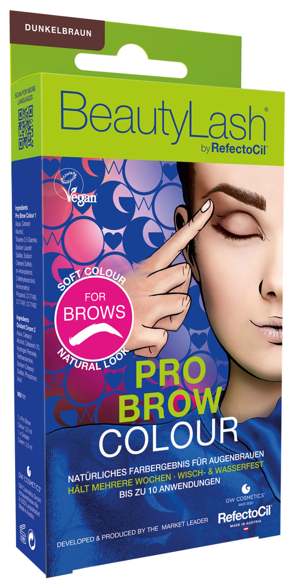 Miniatyrbillede 3 af 5: BeautyLash Pro Brow Colour hårfarve Brun 3,5 ml