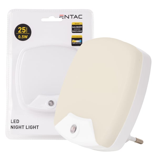 Miniatyrbillede 3 af 6: Entac ENL-RS-0.5W-DSWW natte-belysning Plug-in natlys
