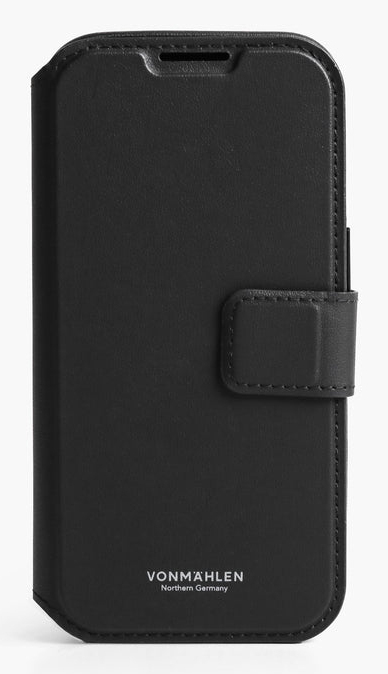 Vonmählen Vegan Leather Folio mobiltelefon etui 16 cm (6.3") Folie Sort