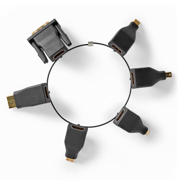 Nedis CCGB34999BK kaapelin sukupuolenvaihtaja DVI HDMI Musta