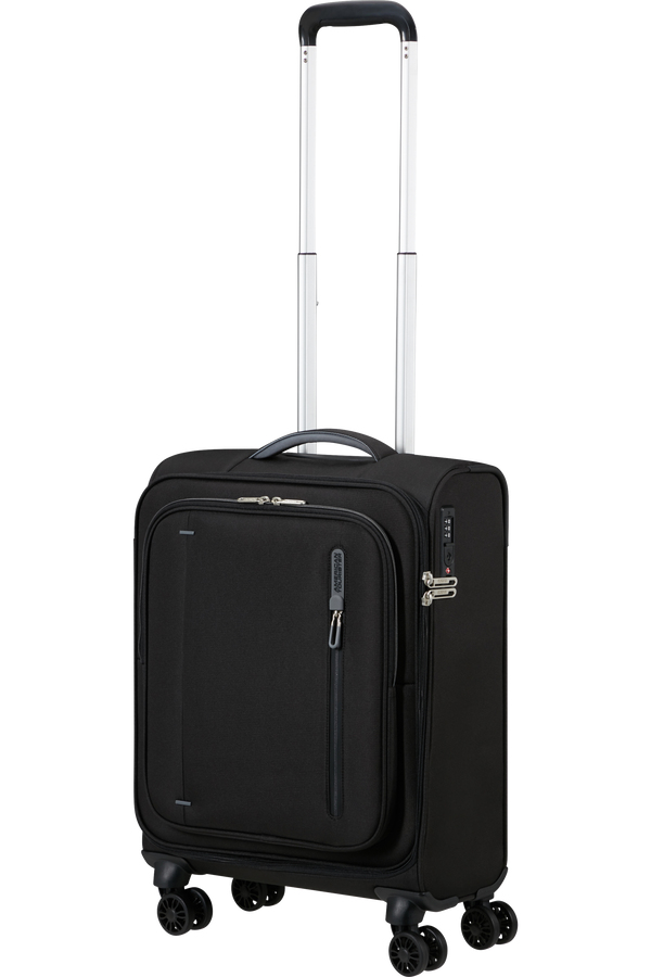 Miniatyrbild 3 av 5: American Tourister Spinner S Tsa Vagn Mjukt skal Svart 35 l Polyester