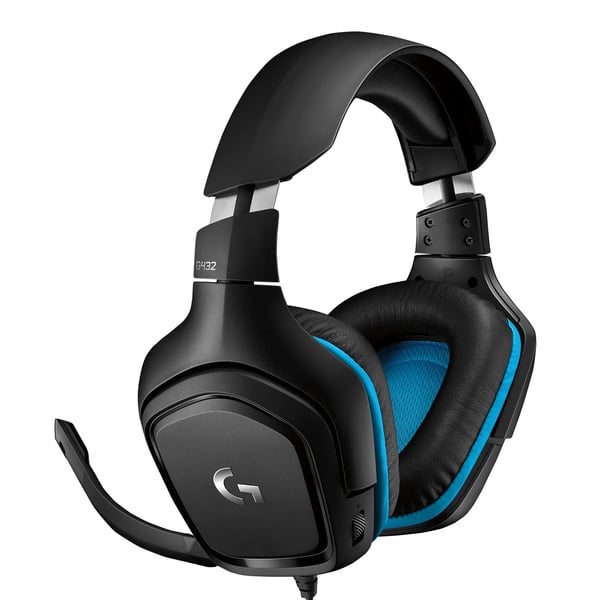 Logitech G 981-000770 kuulokkeet ja kuulokemikrofoni Langallinen Pääpanta Pelaaminen Musta, Sininen