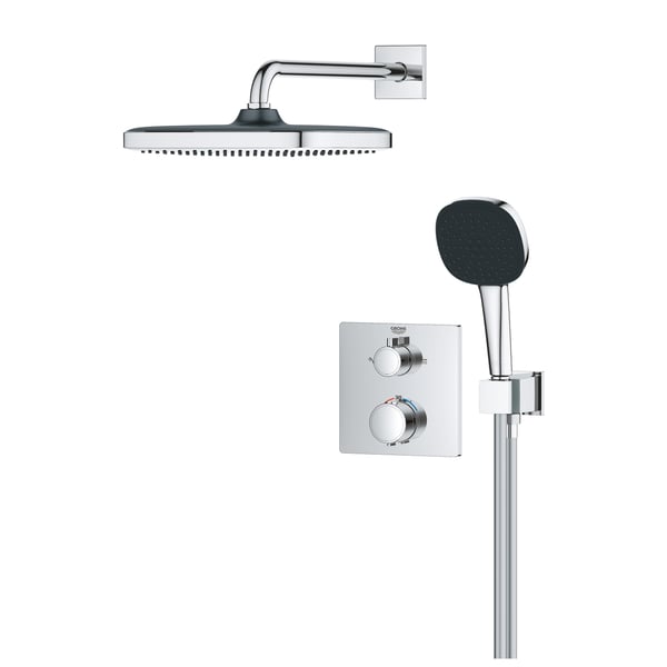 Miniatyrbillede 3 af 4: GROHE Precision Thermostatique brusesystem Krom