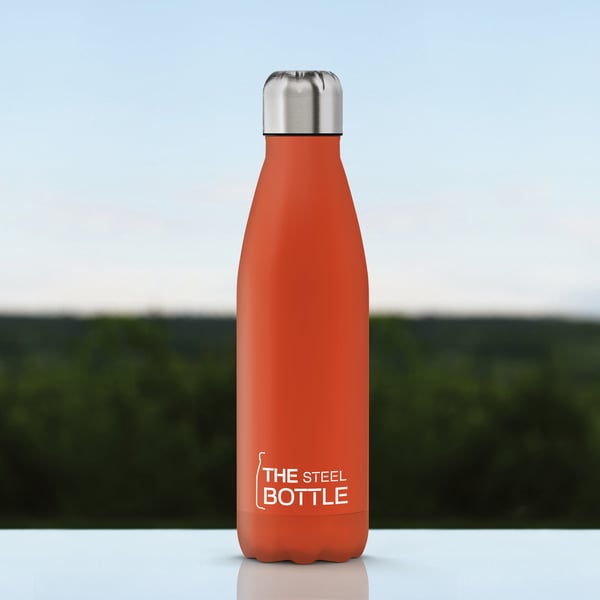 The Steel Bottle Classic Cykel, Dagligt forbrug, Fitness, Vandring, Sport 500 ml Rustfrit stål Orange