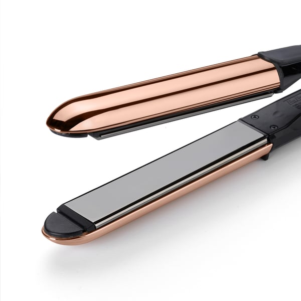 BaByliss Straight & Curl Brilliance Kiharrusrauta Lämmin Musta, Ruusu 48 W 3 m