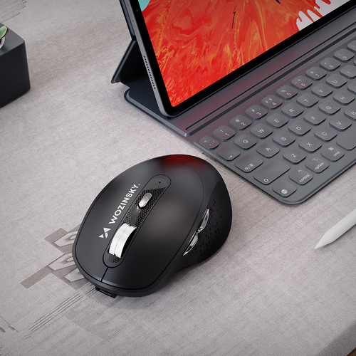 Miniatyrbillede 5 af 7: Wozinsky WMGK-1134 mus Universel Højre hånd RF trådløs + Bluetooth 1600 dpi