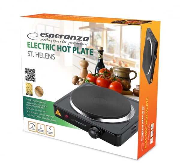 Miniatyrbillede 2 af 2: Esperanza ST. HELENS Sort Bordplade Forseglet plade 1 zone(s)