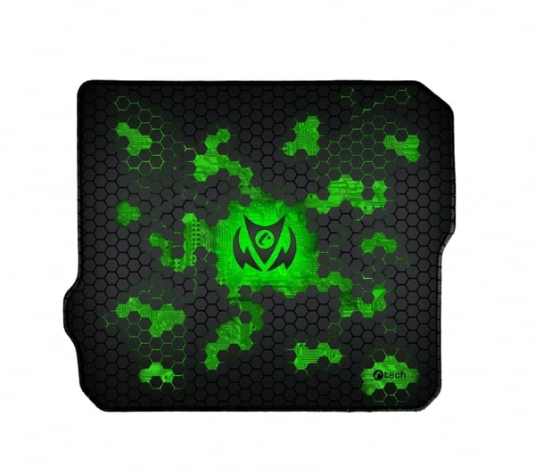 C-TECH Anthea Cyber Spelmusmatta Svart, Grön