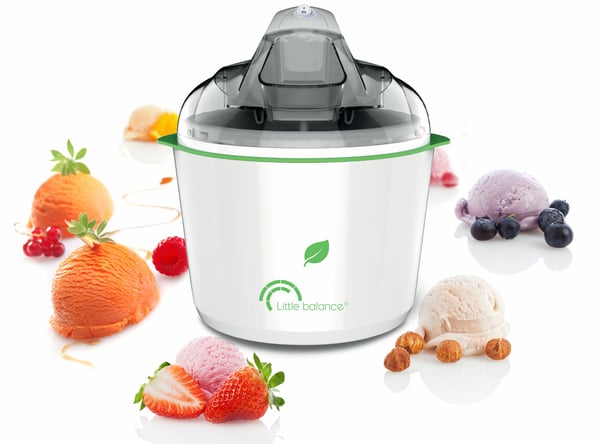 Little Balance Happy Sorbets Traditionel ismaskine 1,5 L 12 W Grøn, Hvid