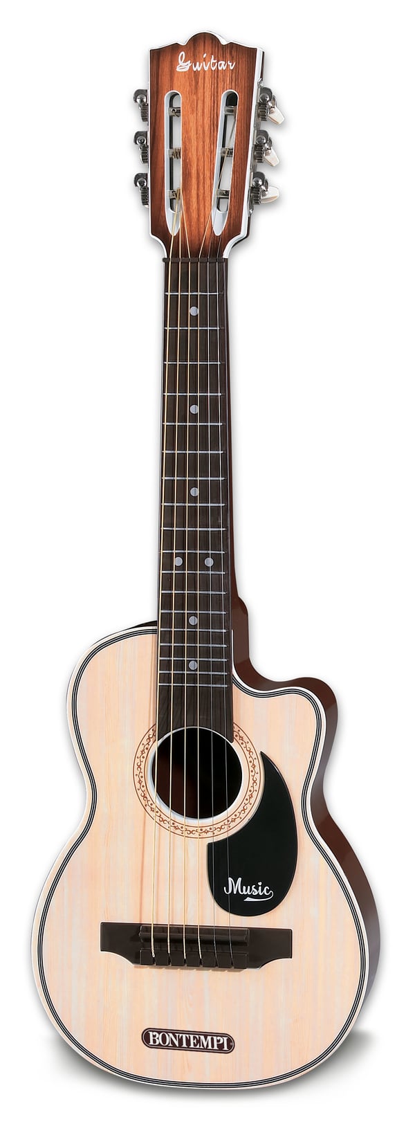 Miniatyrbild 3 av 3: Bontempi Folk Guitar with 6 metal strings