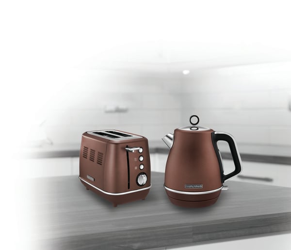 Miniatyrbillede 3 af 3: Morphy Richards Evoke Special Edition elkedel 1,5 L 2200 W Bronze