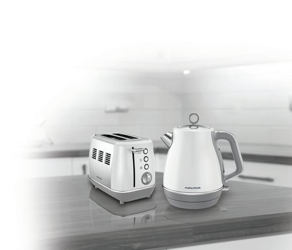 Morphy Richards Evoke elkedel 1,5 L 2200 W Hvid