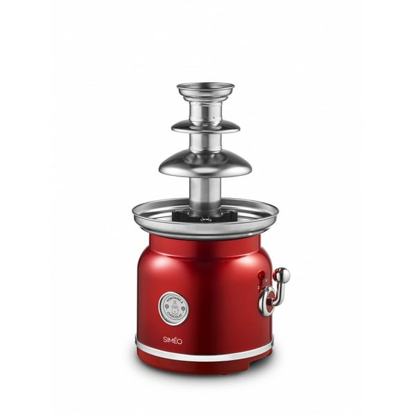 Simeo FCH450 chokladfontän Röd, Rostfritt stål 90 W