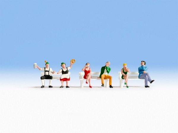 NOCH Sitting People skalamodell dele og tilbehør Figurer NOCH Sitting People skalamodell dele og tilbehør Figurer