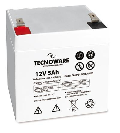Tecnoware 5Ah Lead Acid Blybatterier (VRLA) 12 V