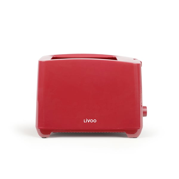 Livoo DOD162RC brödrostar 2 skivor 750 W Röd Livoo DOD162RC brödrostar 2 skivor 750 W Röd