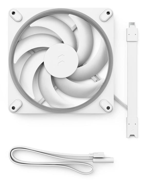 Fractal Design Momentum 14 RGB Tietokonekotelo Tuuletin 14 cm Valkoinen 1 kpl