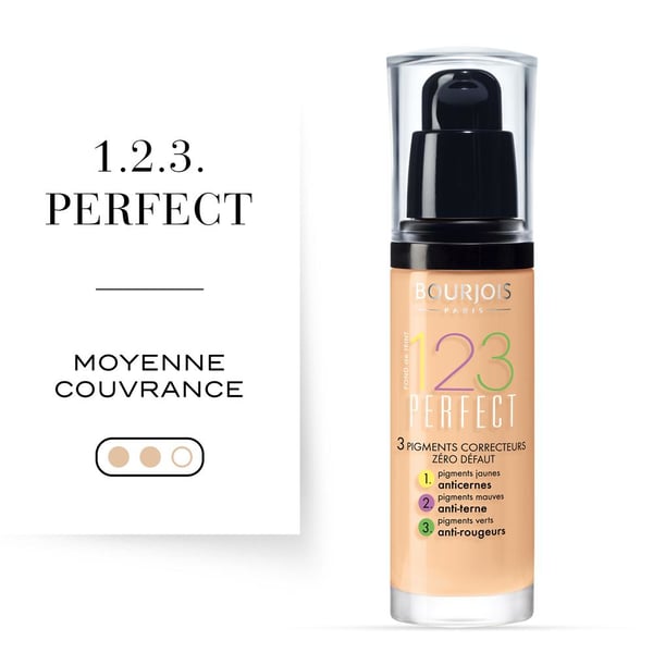 Bourjois 123 Perfect 30 ml Pumpeflaske Væske 54 Beige