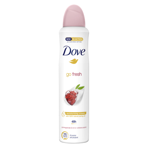 Miniatyrbillede 1 af 3: Dove Go Fresh Pomegranate & Lemon Verbena Kvinder Spray deodorant 250 ml 1 stk
