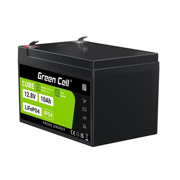 Miniatyrbillede 2 af 13: Green Cell LFPGC12V10AH UPS batteri Lithium jern fosfat (LiFePO4) 12,8 V 10 At