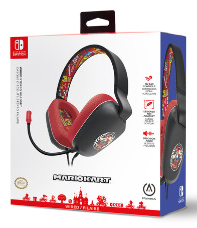 Miniatyrbillede 9 af 11: PowerA NSHS0398-01 hovedtelefoner/headset Ledningsført Spil Sort, Rød
