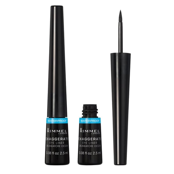 Miniatyrbillede 3 af 6: Rimmel Exaggerate Waterproof eyeliner 2,5 ml Væske 003 Black
