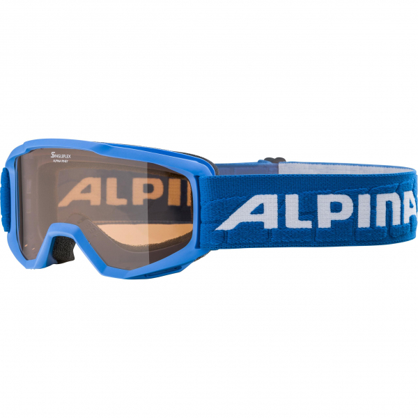 Alpina Sports PINEY vinter sportsbrille Blå Børn Brun Cylindrisk (flad) linse