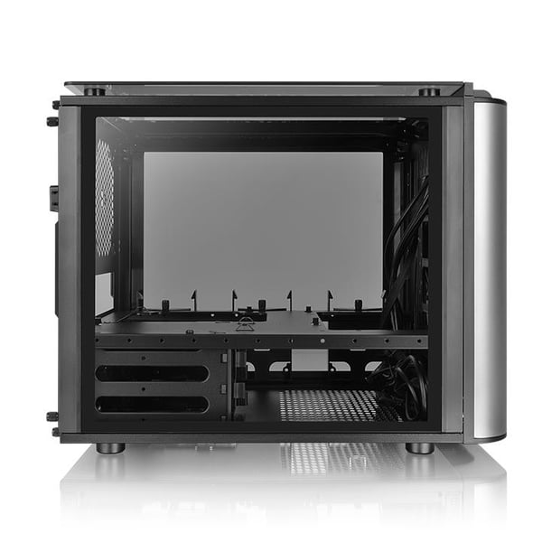 Miniatyrbillede 15 af 25: Thermaltake Level 20 VT Micro Tower Sort, Sølv
