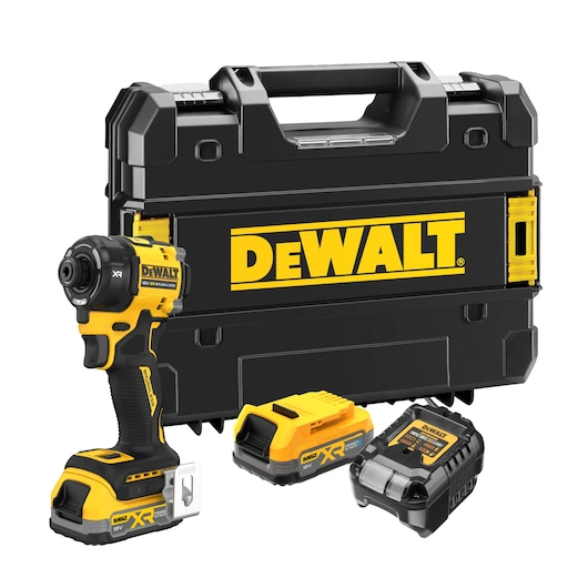 Miniatyrbillede 8 af 15: DeWALT DCF870E2T-QW elektrisk skiftenøgle 1/4" 3000 rpm 56 Nm Sort, Gul 500 W 18 V